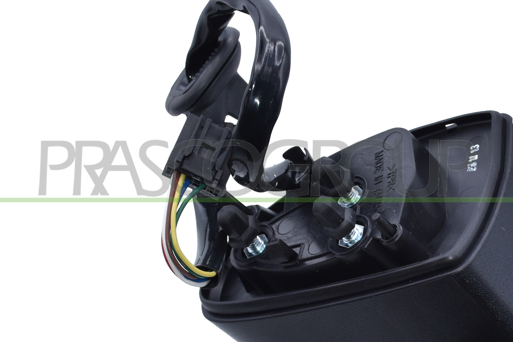 DOOR MIRROR LEFT-ELECTRIC-PRIMED-HEATED-WITH LAMP-CONVEX-6 PINS