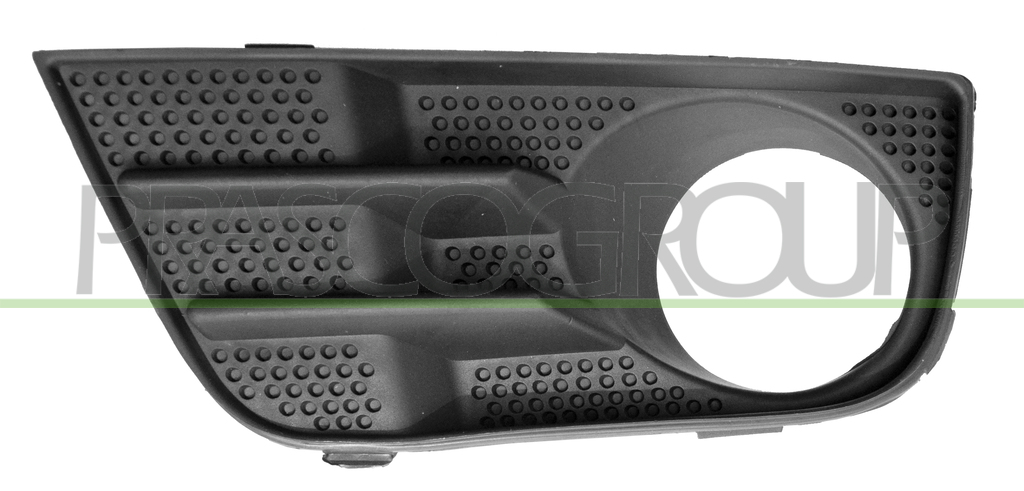 BUMPER GRILLE LEFT-BLACK-WITH FOG LAMP HOLES