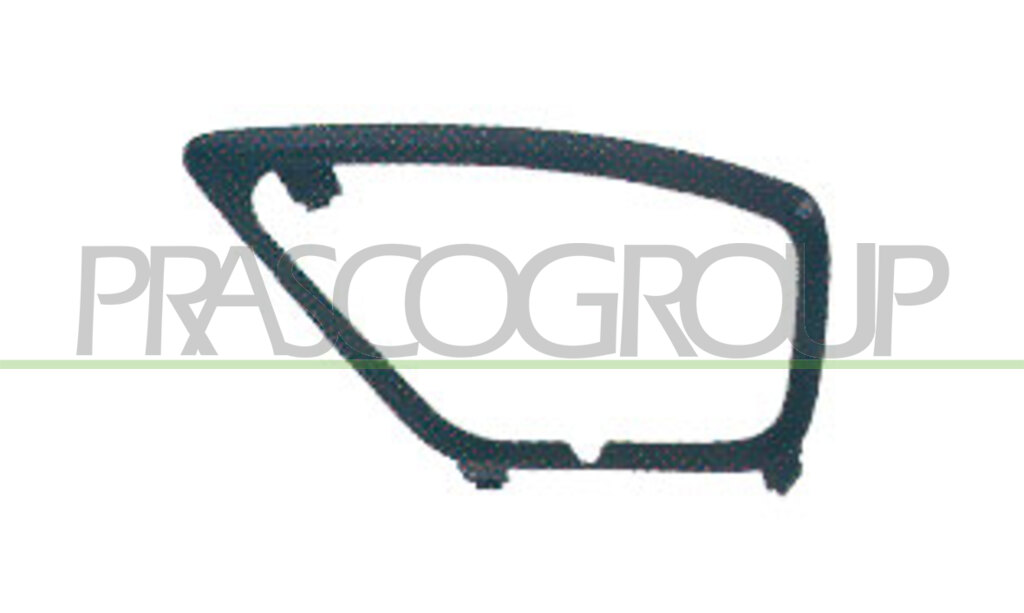 BUMPER GRILLE LEFT-BLACK-WITH FOG LAMP HOLE