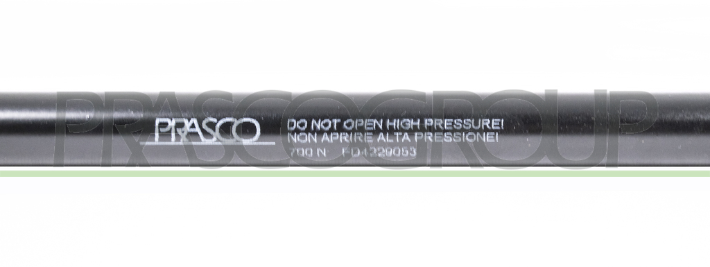 AMORTIGUADOR DE MALETERO DERECHO PORTON TRASERO - 700 N - L 455 mm - C 130 mm - Ø 18 mm - Ø 8 mm