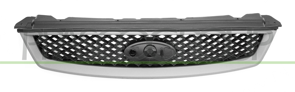 GRIGLIA RADIATORE-NERA-CON CORNICE-CON PRIMER