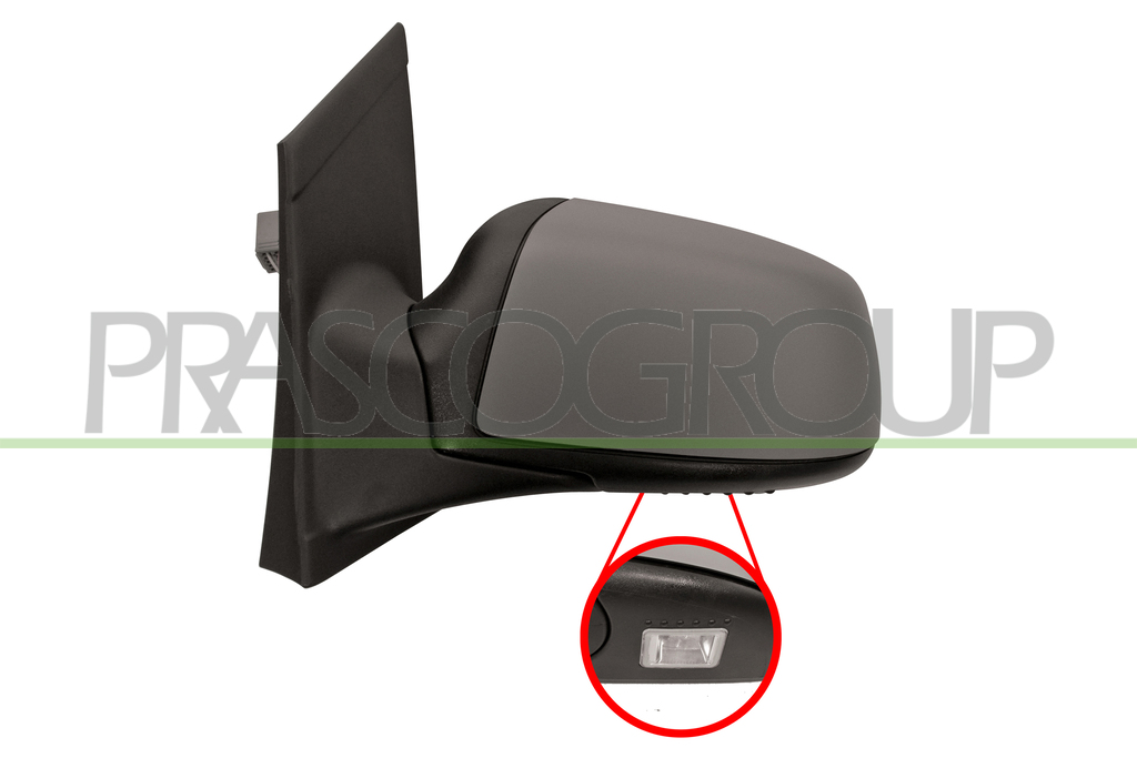 RETROVISORE SINISTRO-ELETTRICO-TERMICO-CON PRIMER-CON LUCE CORTESIA-10H6P