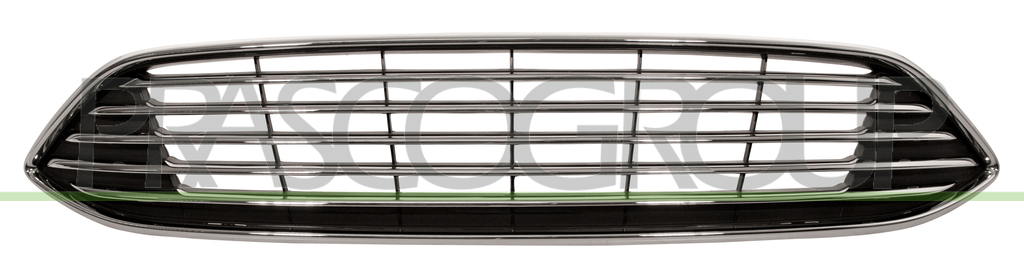 GRILLE CALANDRE NOIRE AVEC MOULURE CHROMEE'-AVEC CADRE  CHROMEE'