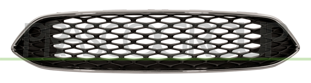 RADIATOR GRILLE-BLACK-WITH CHROME FRAME