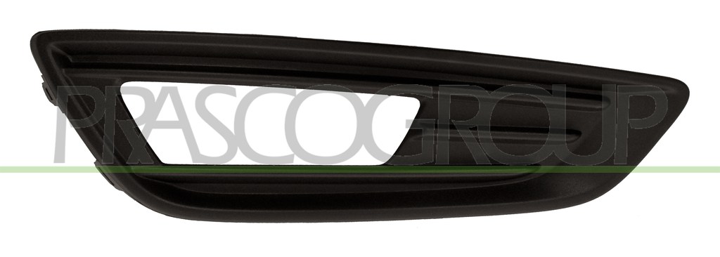 BUMPER GRILLE RIGHT-BLACK-TEXTURED FINISH-WITH FOG LAMP HOLE