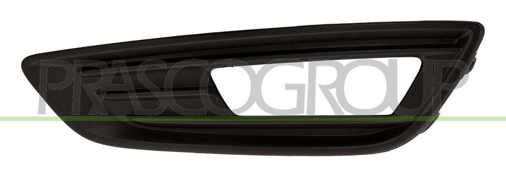 BUMPER GRILLE LEFT-BLACK-TEXTURED FINISH-WITH FOG LAMP HOLE