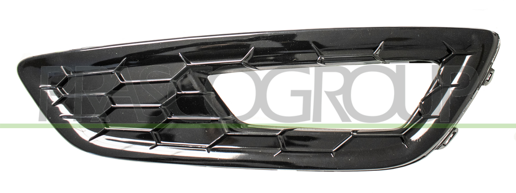 GRIGLIA DESTRA PARAURTI ANTERIORE-NERA-LUCIDA-CON SEDE FENDI MOD. ZETEC MOD. SPORT