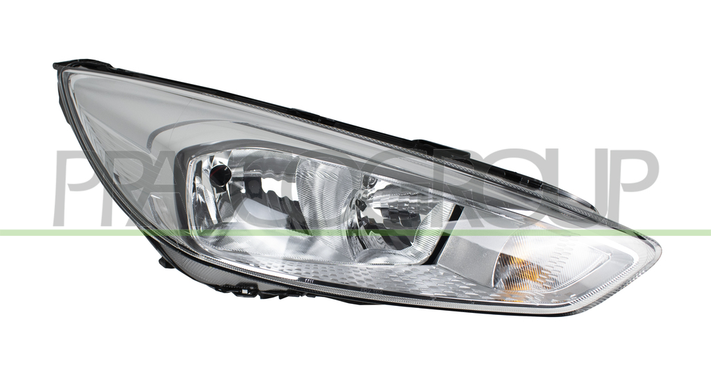 HEADLAMP RIGHT H7+H1 ELECTRIC-WITH MOTOR-CHROME