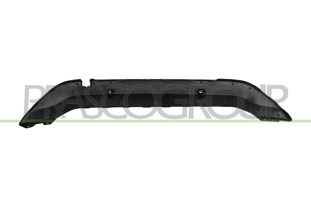 REAR BUMPER SPOILER-BLACK-TEXTURED FINISH-WITH PDC HOLES+SENSOR HOLDERS