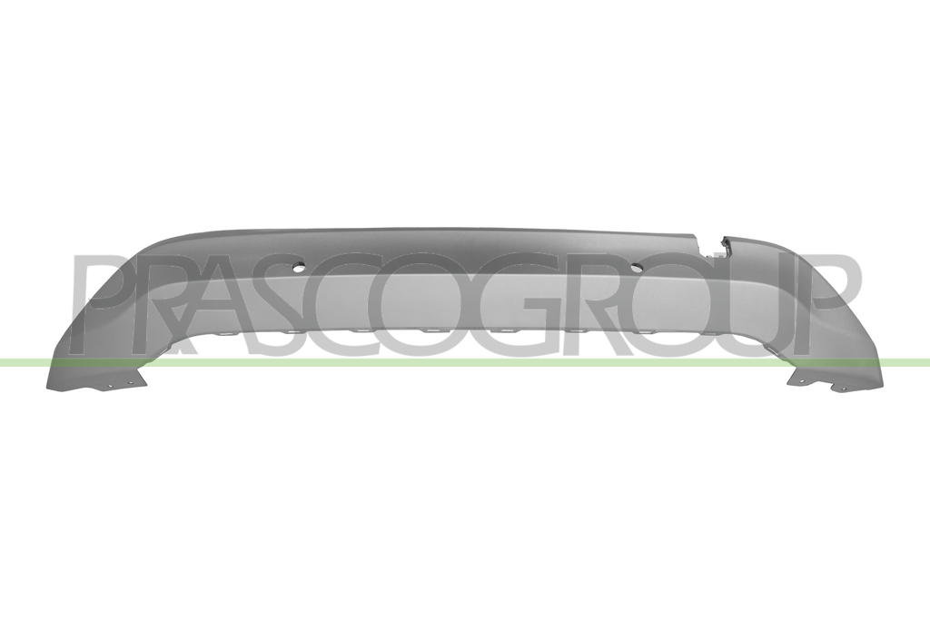 REAR BUMPER SPOILER-SILVER-WITH PDC HOLES+SENSOR HOLDERS