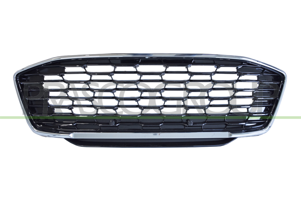 RADIATOR GRILLE-BLACK-GLOSSY-WITH CHROME FRAME