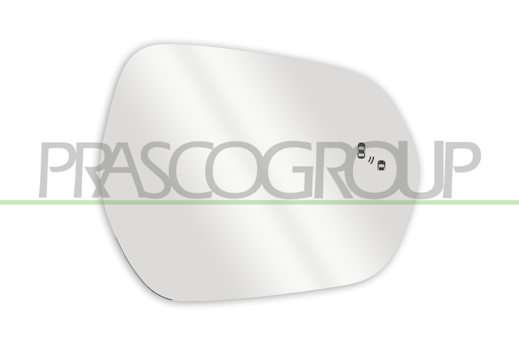 MIRROR GLASS BASE RIGHT-HEATED-BLIS-CONVEX