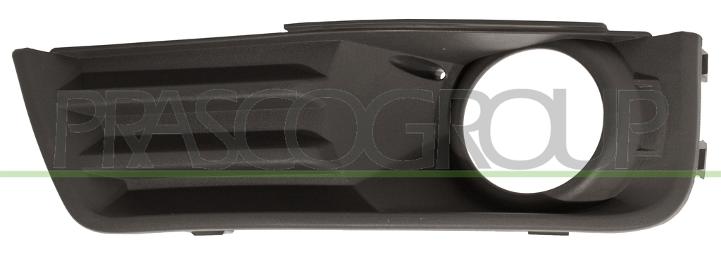 BUMPER GRILLE LEFT-BLACK-WITH FOG LAMP HOLES