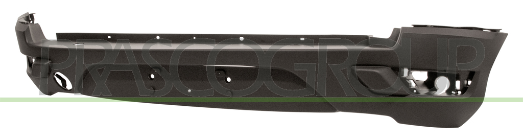 REAR BUMPER-BLACK-TEXTURED FINISH-WITH CUTTING MARKS FOR PDC