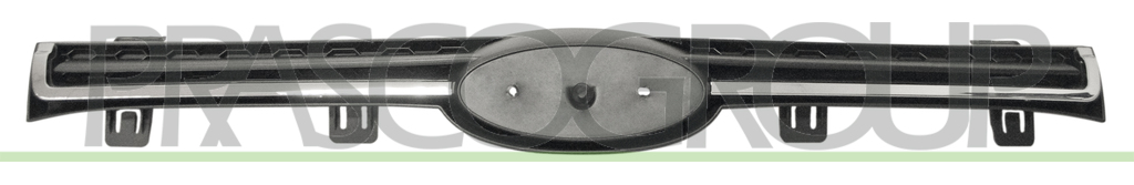 GRILLE CALANDRE NOIRE STRUCTURE' AVEC MOULURES CHROMEES