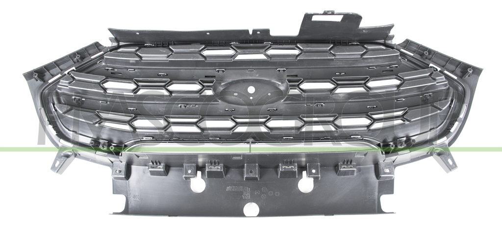 RADIATOR GRILLE BLACK-WITH CHROME MOLDINGS-WITH CHROME FRAME MOD. PLUS