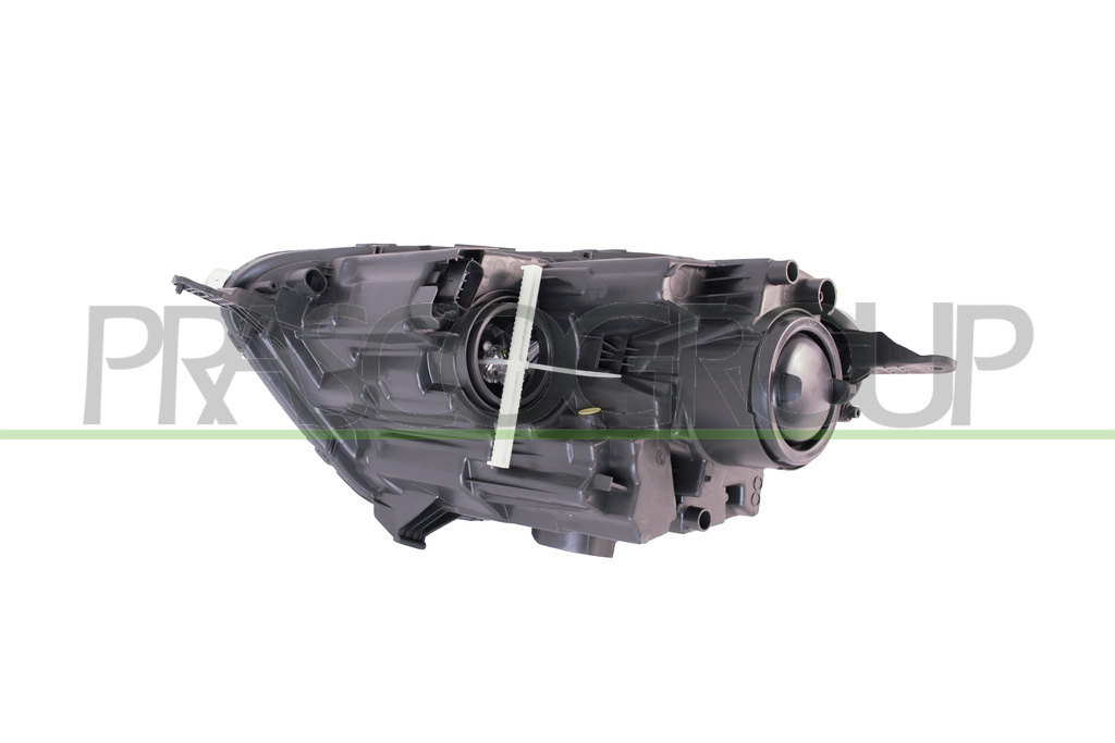 HEADLAMP RIGHT H1+H18 ELECTRIC-WITH MOTOR-WITH DAY RUNNING LIGHT-CHROME-LED