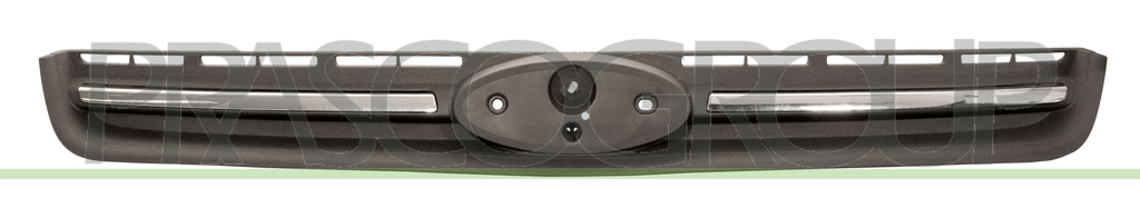 GRILLE CALANDRE NOIRE STRUCTURE' AVEC MOULURES CHROMEES