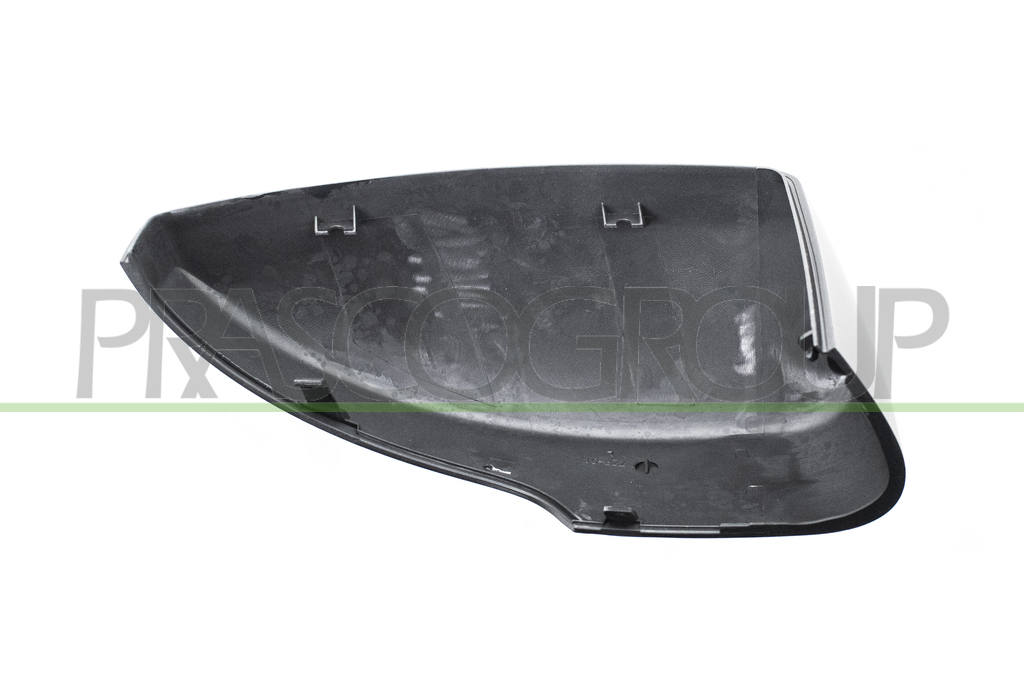 DOOR MIRROR COVER LEFT-BLACK-WITH LAMP HOLE
