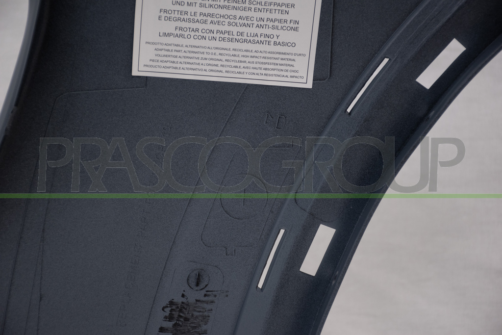 FRONT BUMPER-PRIMED-WITH CUTTING MARKS FOR PDC