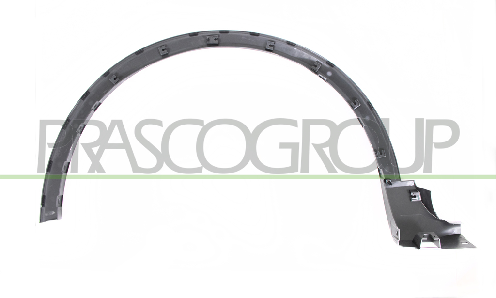 PARAFANGHINO ANTERIORE DESTRO-NERO-GOFFRATO-CON CLIPS