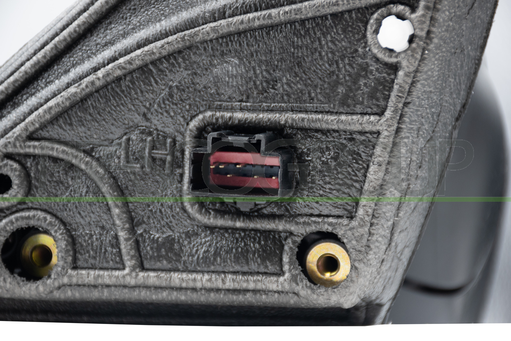 SPIEGEL LINKS-ELEKTRISCH-GRUNDIERT-HEIZBAR-MIT BLINKER-KONVEX-6 PIN