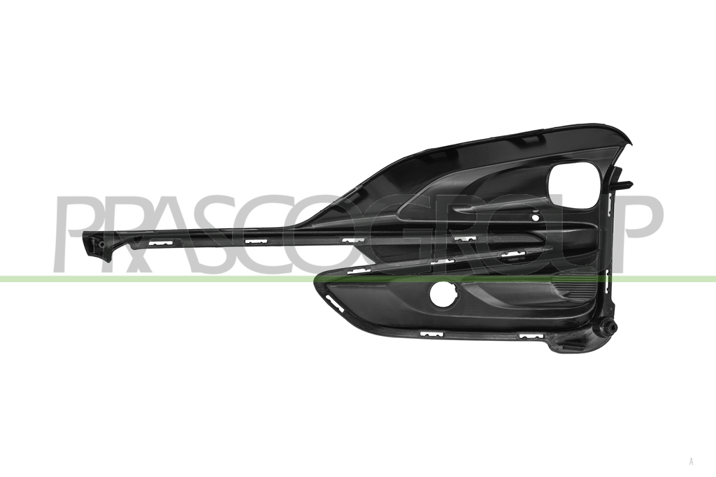 FRONT BUMPER GRILLE RIGHT-BLACK-GLOSSY-WITH PDC HOLE