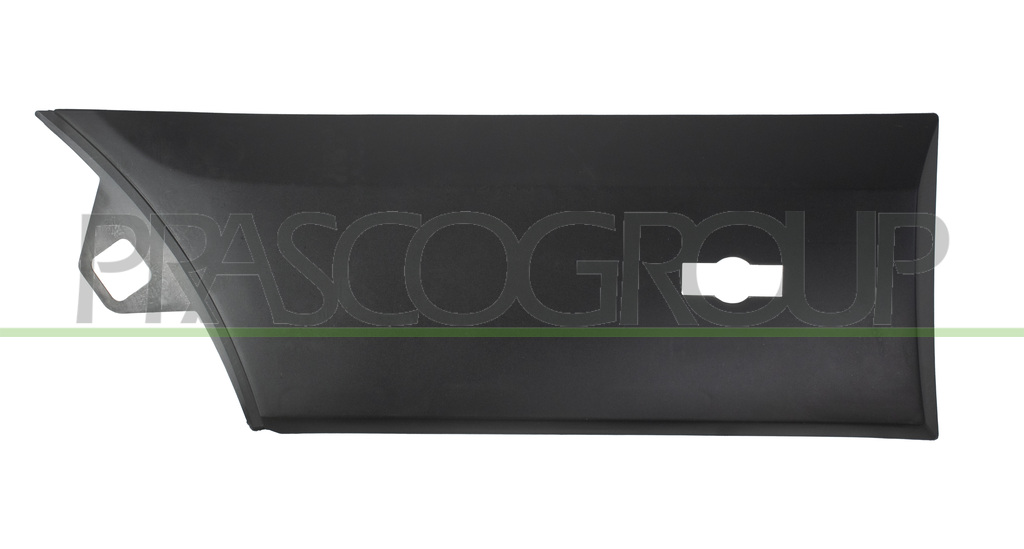 SIDE MOLDING REAR FENDER RIGHT-FRONT SIDE-LOWER-BLACK-TEXTURED FINISH-WITH CLIPS-WITH MARKER LIGHT HOLE MOD. EXTRA LONG BASE-SINGLE WHEEL