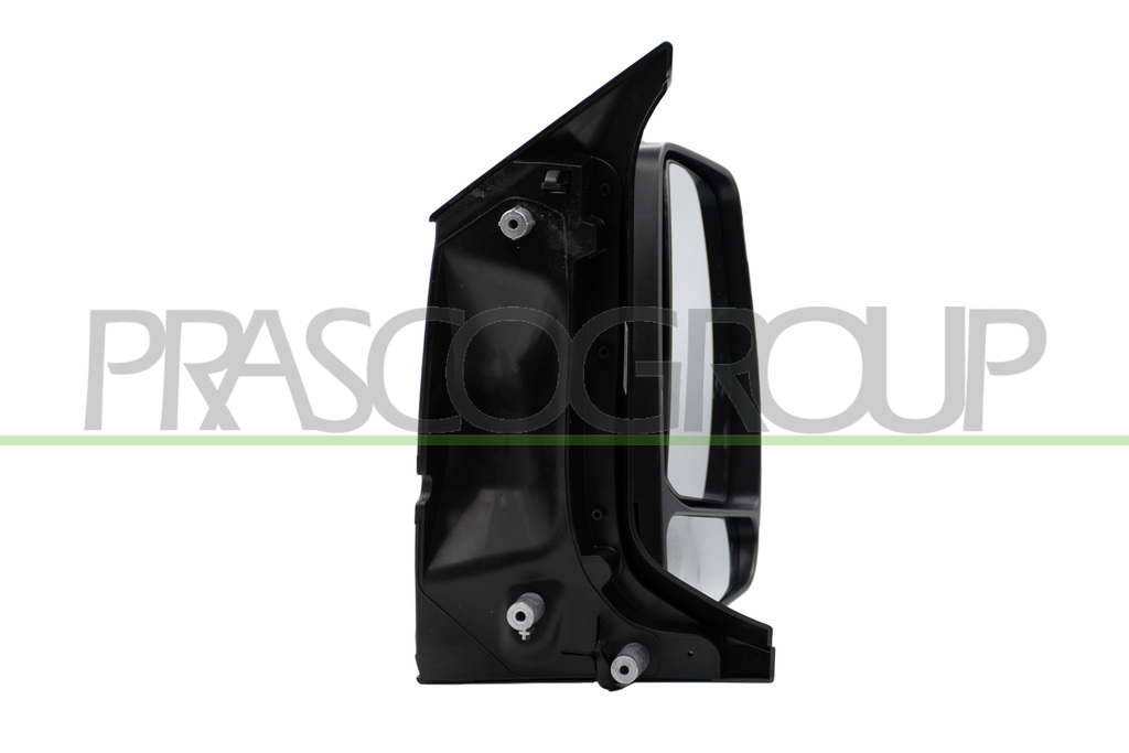 DOOR MIRROR RIGHT-ELECTRIC-BLACK-HEATED-WITH LAMP-CONVEX-CHROME