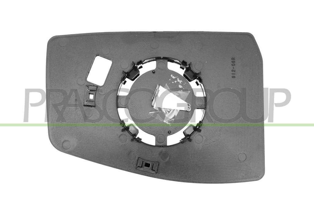 MIRROR GLASS BASE RIGHT-UPPER-CONVEX