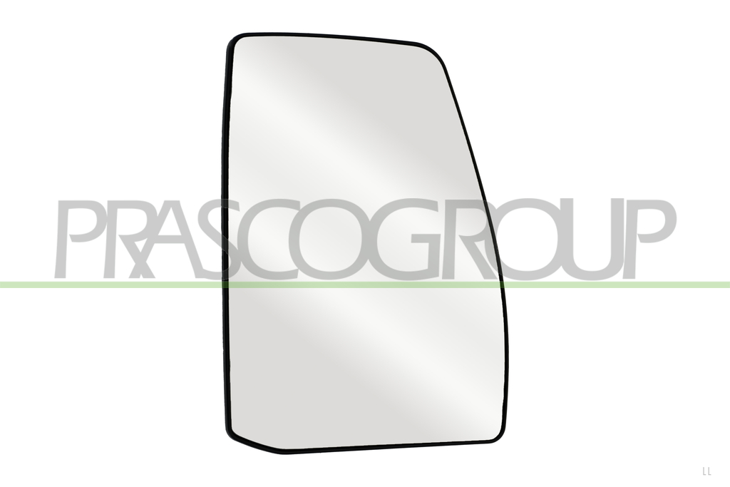 MIRROR GLASS BASE RIGHT-UPPER-HEATED-CONVEX