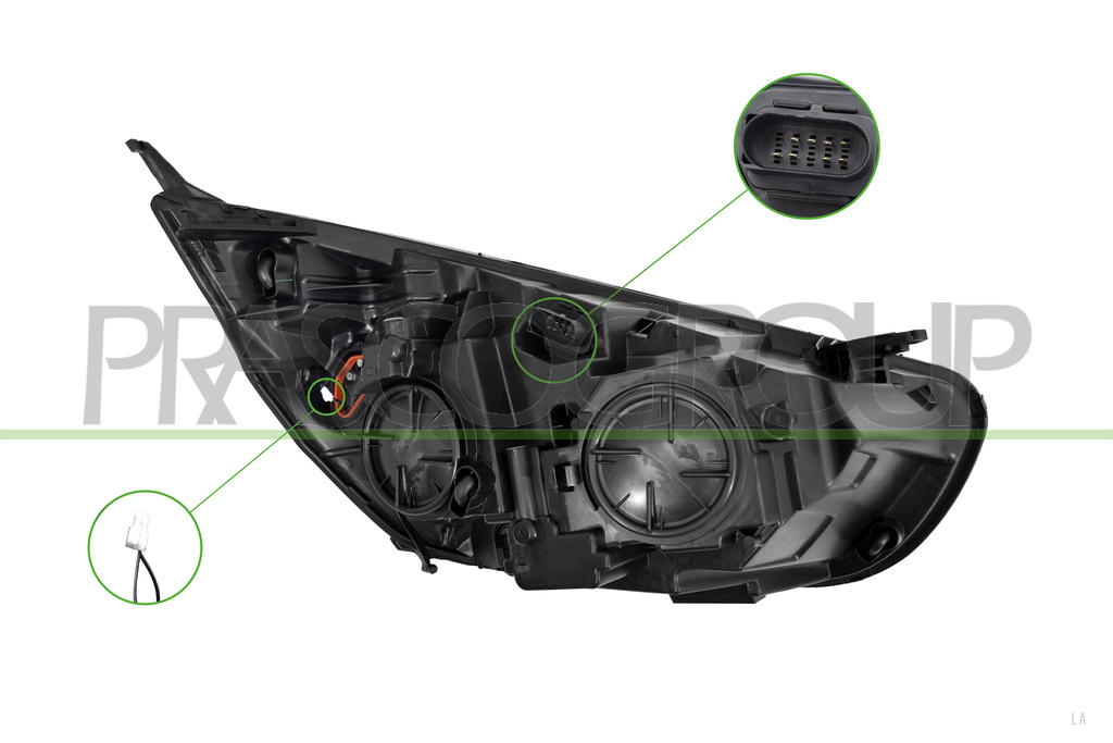 SCHEINWERFER LEFT-MIT LWR-MIT MOTOR-MIT TAGFAHRLICHT-LED