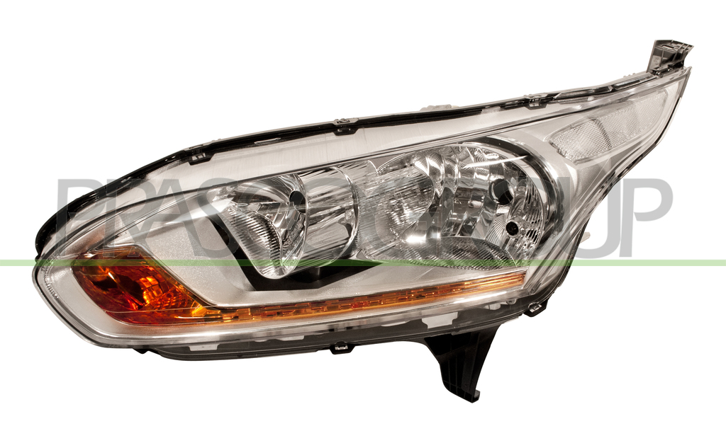 HEADLAMP LEFT H7+H15 ELECTRIC-WITH MOTOR-CHROME