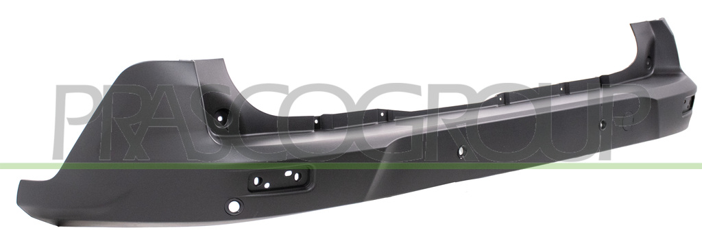 REAR BUMPER-CENTRE-BLACK-TEXTURED FINISH-WITH PDC+SENSOR HOLDERS-WITH TOW HOOK COVER