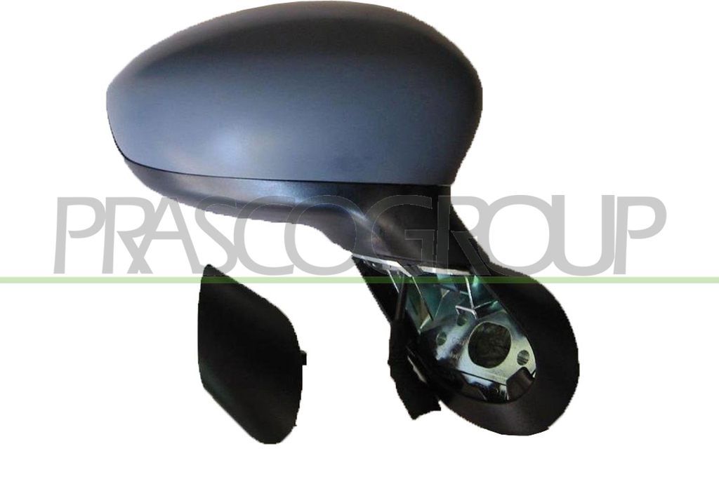 DOOR MIRROR RIGHT-MANUAL-BLACK-CONVEX