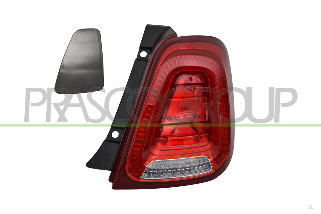 TAIL LAMP RIGHT-WITHOUT BULB HOLDER-WITH COVER-RED