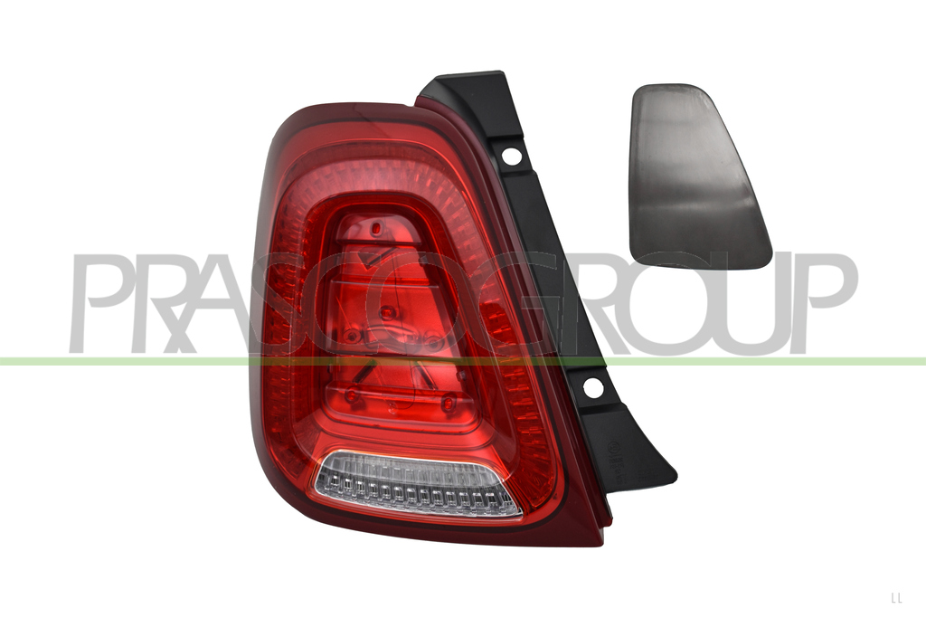 TAIL LAMP LEFT-WITHOUT BULB HOLDER-WITH COVER-RED