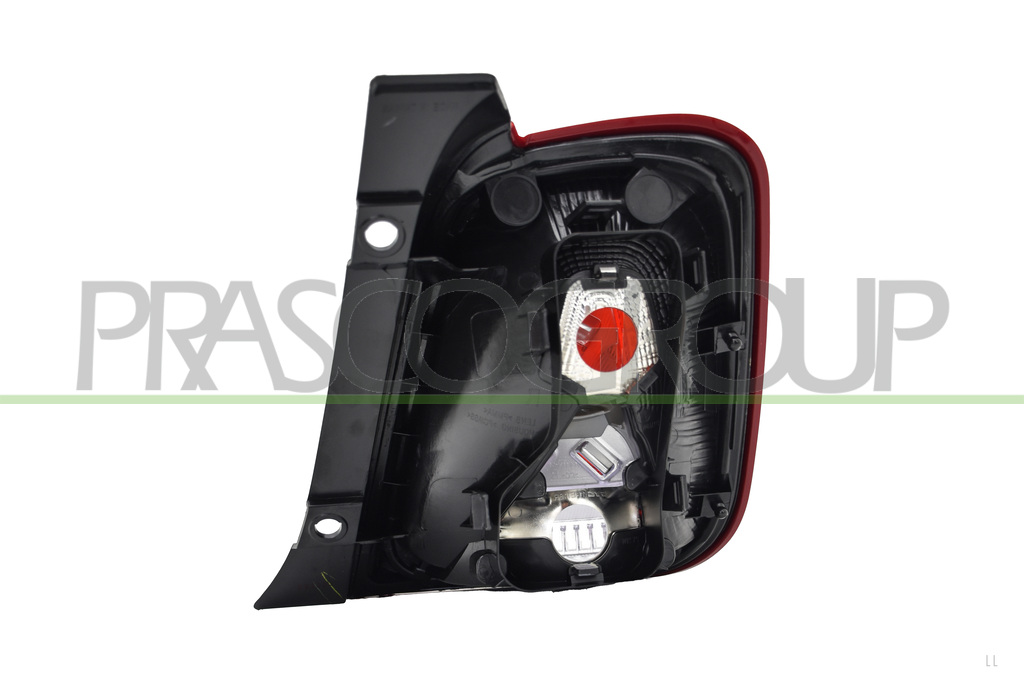 TAIL LAMP LEFT-WITHOUT BULB HOLDER-WITH COVER-RED