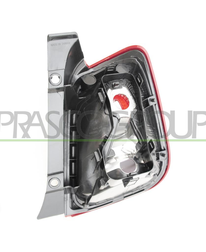 TAIL LAMP LEFT-WITHOUT BULB HOLDER-WITH COVER-RED