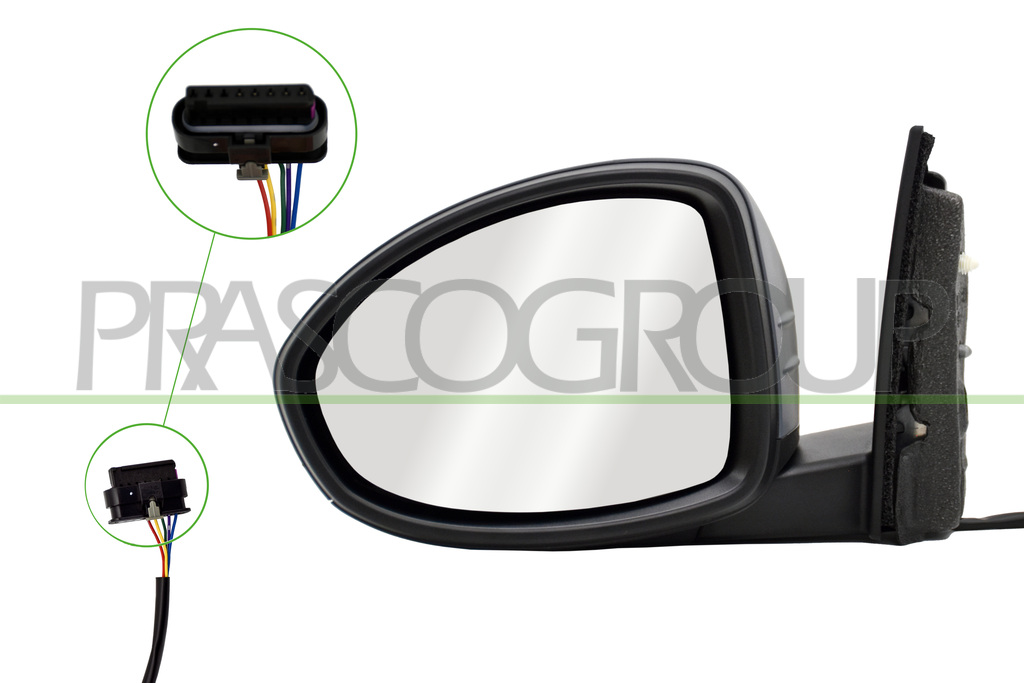 ESPEJO IZQUIERDO-ELECTRICO-IMPRIMADO-TERMICO-CONVEXO-5 PINES