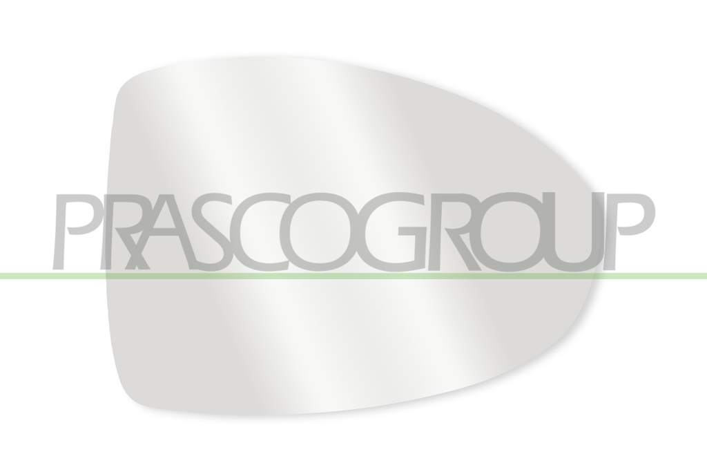 MIRROR GLASS BASE RIGHT-CONVEX