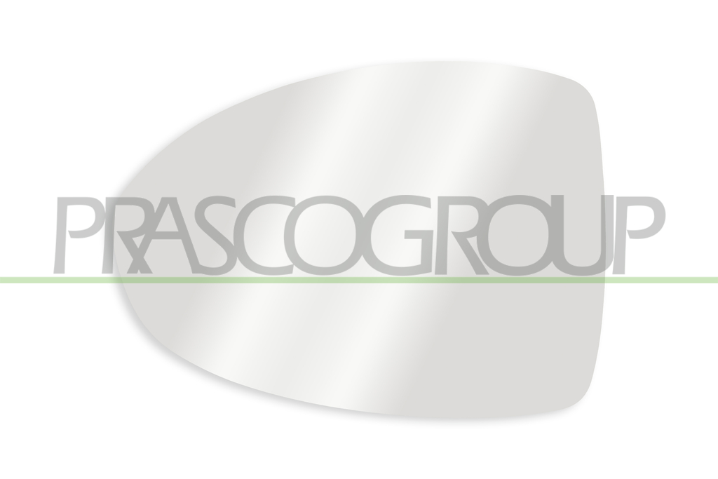 MIRROR GLASS BASE LEFT-HEATED-CONVEX