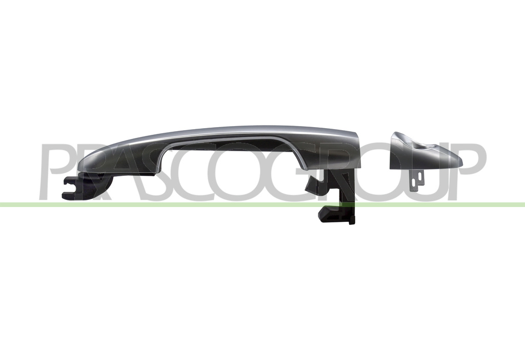 FRONT DOOR HANDLE LEFT-OUTER-SILVER-WITH KEY HOLE