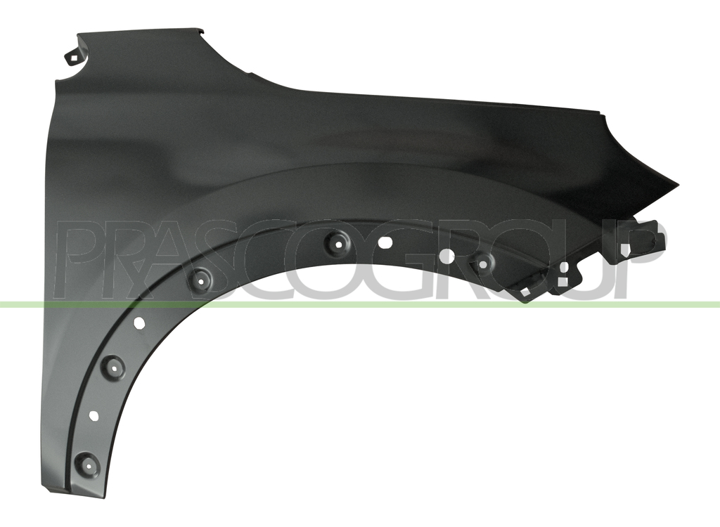FRONT FENDER RIGHT-WITH WING EXTENSION HOLES