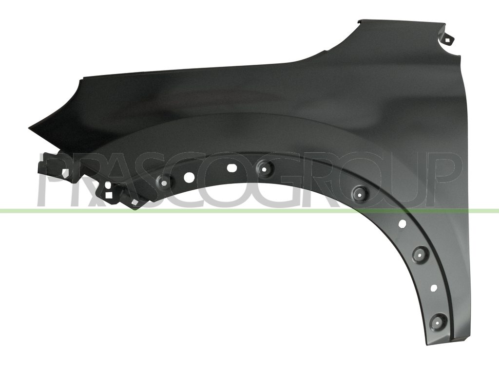 FRONT FENDER LEFT-WITH WING EXTENSION HOLES
