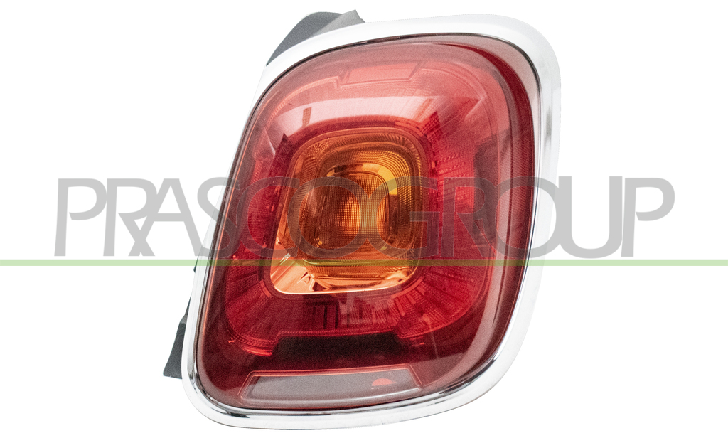 TAIL LAMP RIGHT-WITHOUT BULB HOLDER-CHROME EDGE