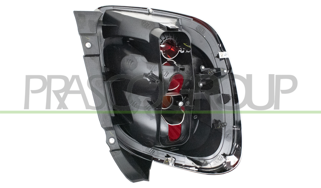TAIL LAMP RIGHT-WITHOUT BULB HOLDER-CHROME EDGE