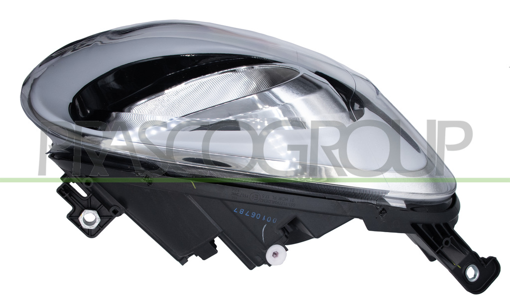 HEADLAMP RIGHT H4 ELECTRIC-WITHOUT MOTOR-BLACK