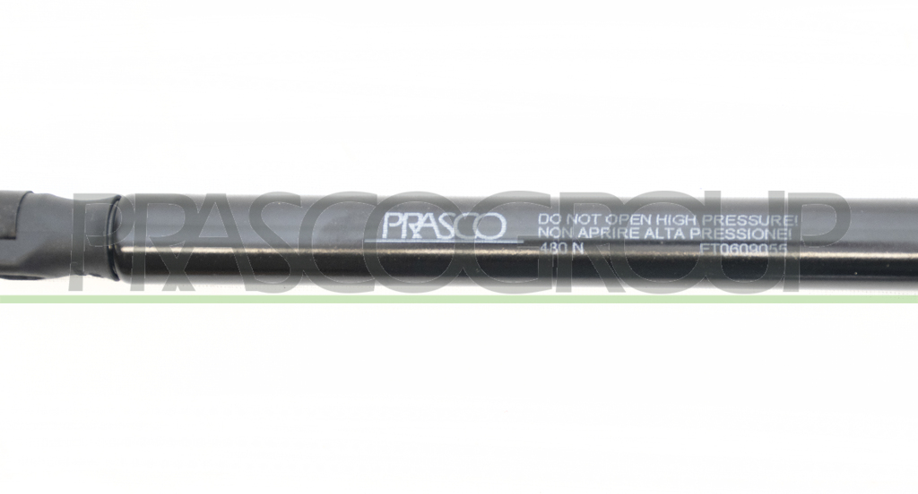 TAILGATE GAS SPRING RIGHT/LEFT - 480 N - L 451 mm - S 162 mm - Ø 18 mm - Ø 8 mm