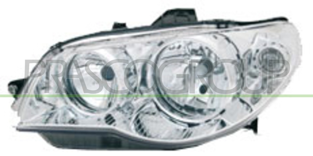 HEADLAMP RIGHT H7+H7 ELECTRIC-WITH MOTOR-CHROME